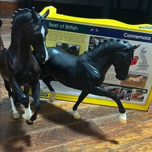 Breyer Black and Brown Horse Figurines